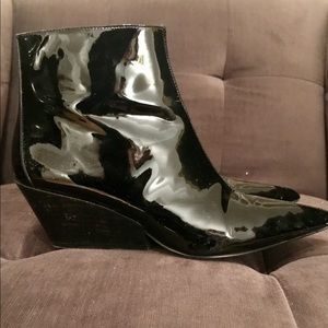 Calvin Klein Jeans Patent Leather Boots